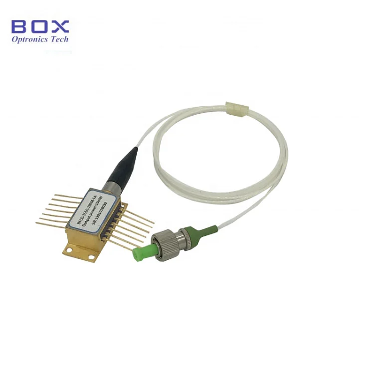 1550nm 100mw 100kHz makitid na linewidth dfb laser diode btf na may sm/pm fiber